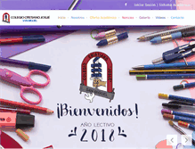 Tablet Screenshot of colegiocristianojosue.com